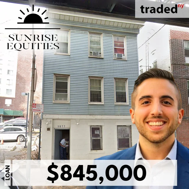Sunrise Equities Secures $845,000 Refinance Loan From Battalion For Bronx Multifamily Property