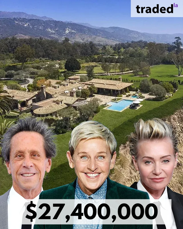Ellen DeGeneres And Portia De Rossi Purchase Montecito Estate From Brian Grazer For $27.4M