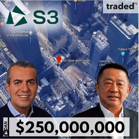 McSam Hotel Group Acquires Hotel Dev Site In Times Square/Theatre District For $250M Loan Amount From @S3Capital