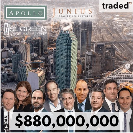 Apollo Global Management, SL Green Realty, Junius Real Estate Partners Acquire Office L Property In LIC, Queens For $880M