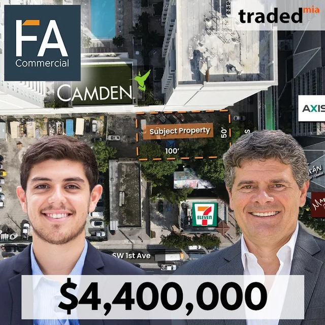 Allen Morris Sells Development Site In Miami For $4.4M With Brokers Fabio Faerman, Sebastian Faerman & Allan Filgueiras - FA Commercial
