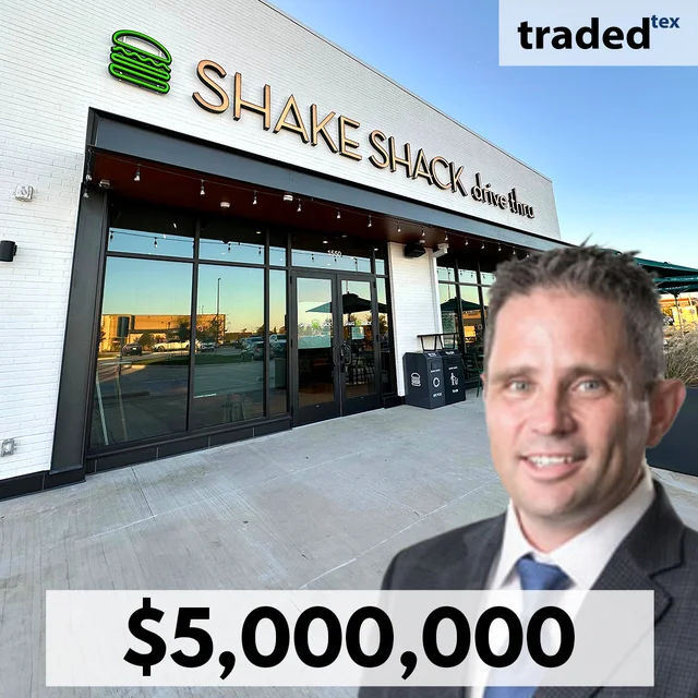Secure Net Lease Brokers $5M Sale Of Grand Prairie Retail Building Triple-Net-Leased To Shake Shack