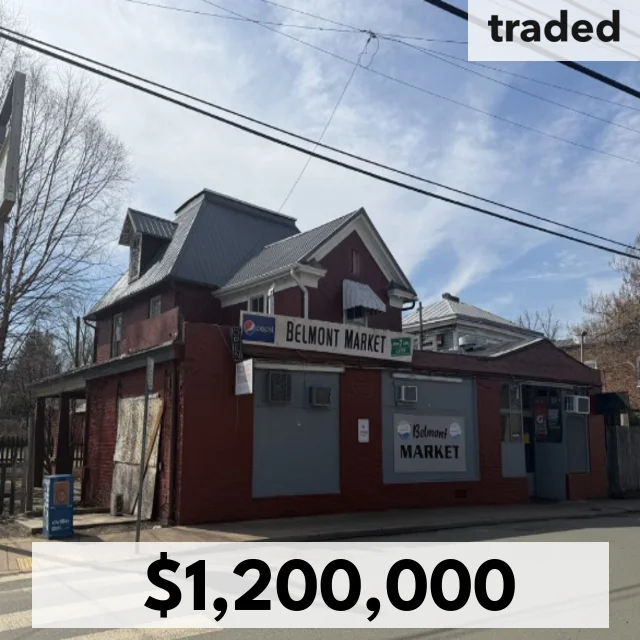 Monticello Road LLC Acquires Belmont Market Building From Jefferson Street Properties LLC For $1.2M