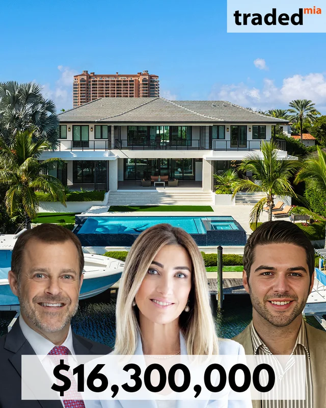 $16.3M Single Family Sale at 6853 Sunrise Ct, Coral Gables, Represented by Renier Casanova of Compass