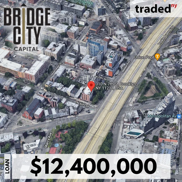 BridgeCity Capital Provides $12.4M Construction Loan For Williamsburg Development Site