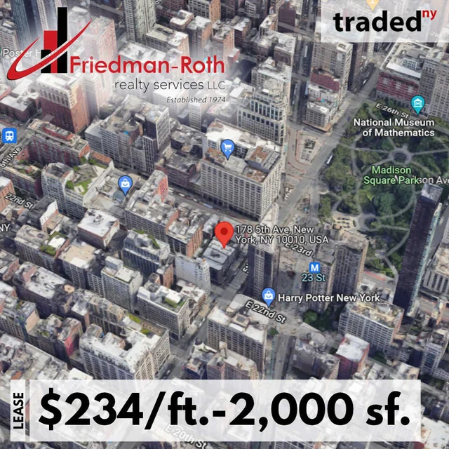 Friedman-Roth Realty Facilitates Lease Of Mixed-Use Space At 178 5th Avenue In New York City