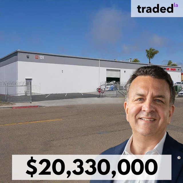 Unilev Capital Corp Sells Industrial Property In National City For $20.33M