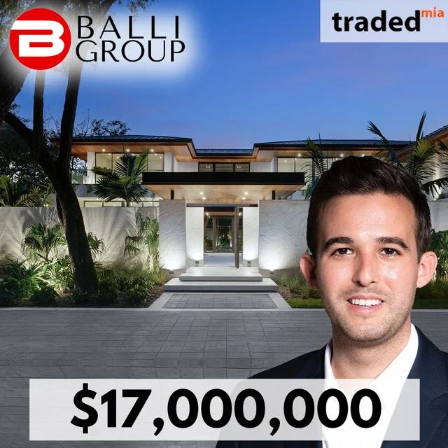 Balli Group Sells Coral Gables Single Family Home For $17 Million With Broker Stefano Balli