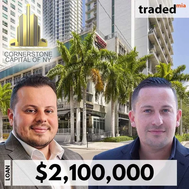 Cornerstone Capital Secures $2.1M Loan For Two Retail Units In Brickell, Miami