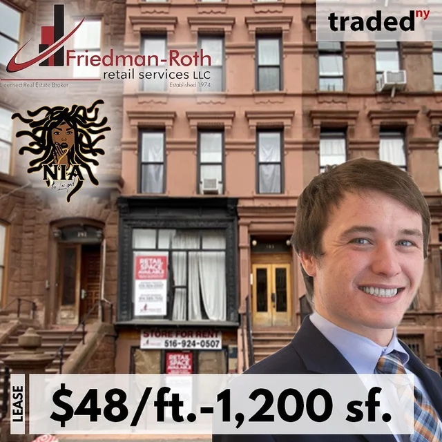 Nia The Loc God Leases Retail Space In South Harlem At 183 Lenox Ave. With Brokers Skyler Gironda & Anthony Rosato