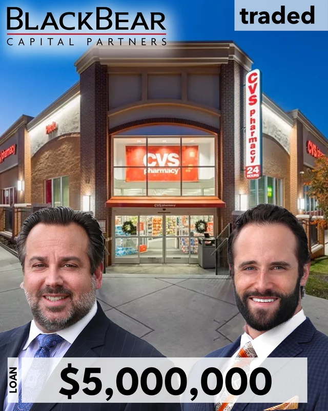 Black Bear Capital Partners (“BBCP”) is pleased to announce the successful closing of a $5 million full-term interest-only refinancing for a single-tenant CVS Pharmacy property in Denton, TX.