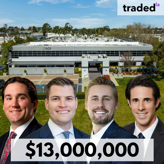 RGP Sells Office Building In Irvine For $13 Million With Brokers Anthony DeLorenzo And Team