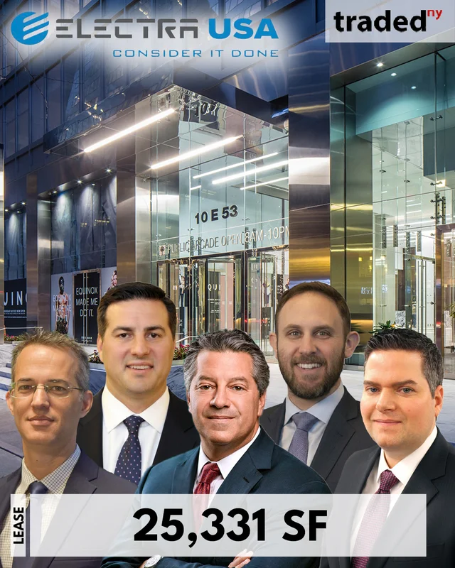Electra USA Leases 25,331 Square Feet At SL Green's 10 East 53rd Street In Manhattan