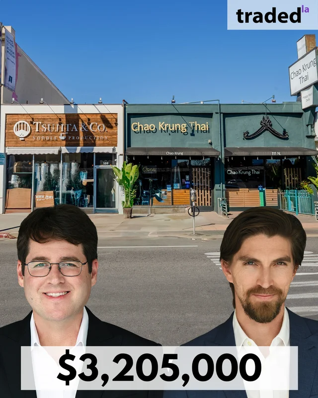 Retail Property At 109 North Fairfax Avenue Sold For $3.205 Million In Los Angeles