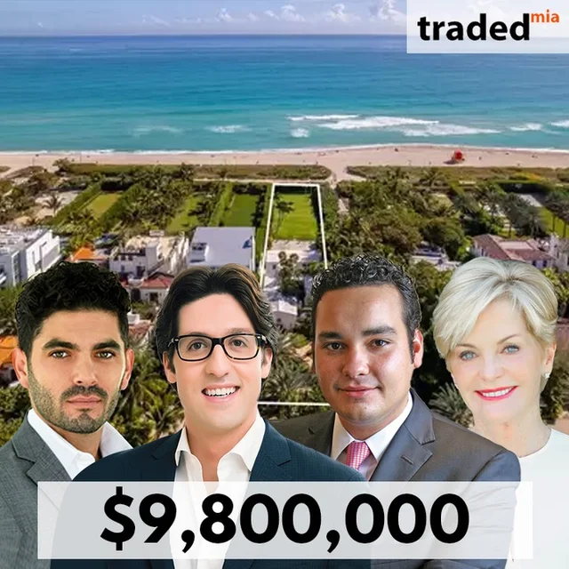$9.8M Miami Beach SFR Sale At 7801 Atlantic Way With Danny Hertzberg, Judy Zeder, Eli Faitelson & Alejandro Díaz Bazan