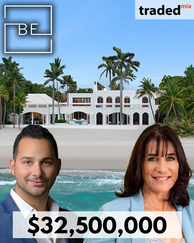 Jonathan Bigelman & Lydia Eskenazi Of One Sotheby's International Realty Sells Oceanfront Home In Golden Beach For $32.5M