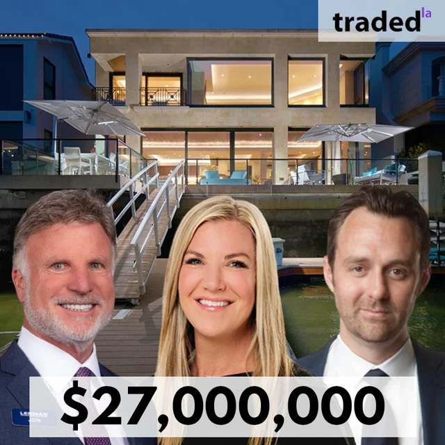 Jonathan Jaffe's SFR In Lower Newport Bay Sold For $27M With Buyer's Rep Susie McKibben & Seller's Rep Tim Smith