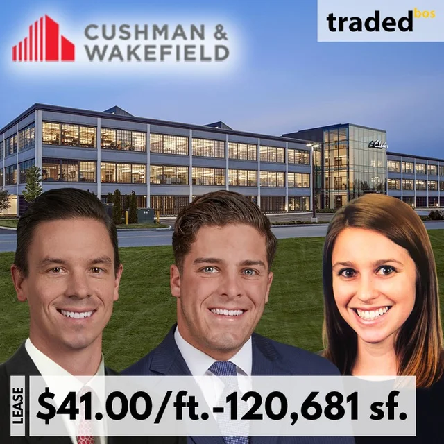 Markforged Signs 10-Year Modified Gross Lease For 120,681 SF Office/R&amp;D Space In Waltham, MA With Landlord Boston Properties And Reps Victoria Paolino, Philip Verre &amp; Rob Byrne - Cushman &amp; Wakefield
