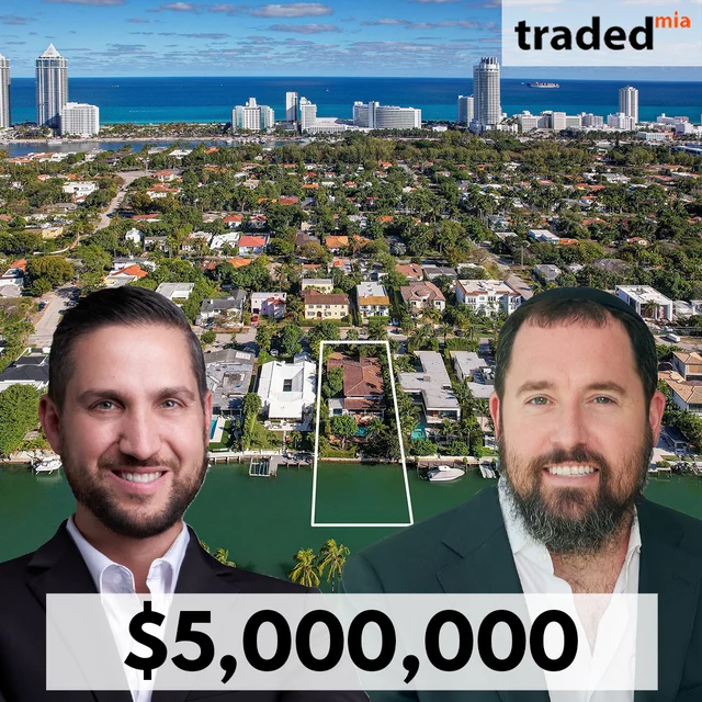 Michael Benmeleh & Mendel Fellig Close $5M Single Family Sale In Miami Beach