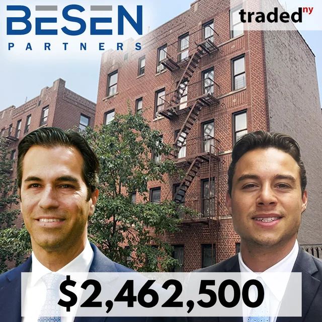 Ronald Cohen & Harris Sonnenklar Of Besen Partners Facilitate Multifamily Sale In Bronx For $2.46M