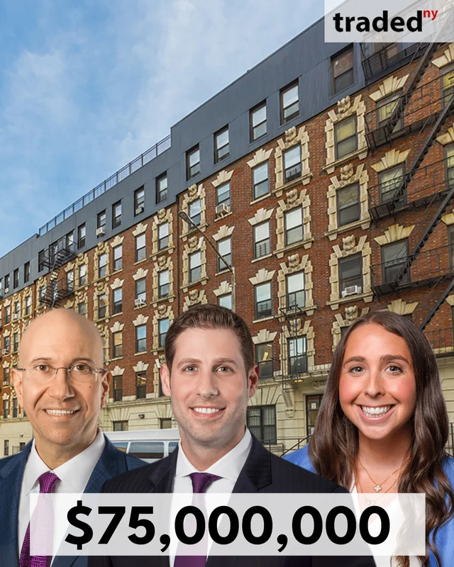 Victor Sozio, Shimon Shkury & Remi Mandell Of Ariel Property Advisors Facilitate $75M Multifamily Sale In Upper West Side