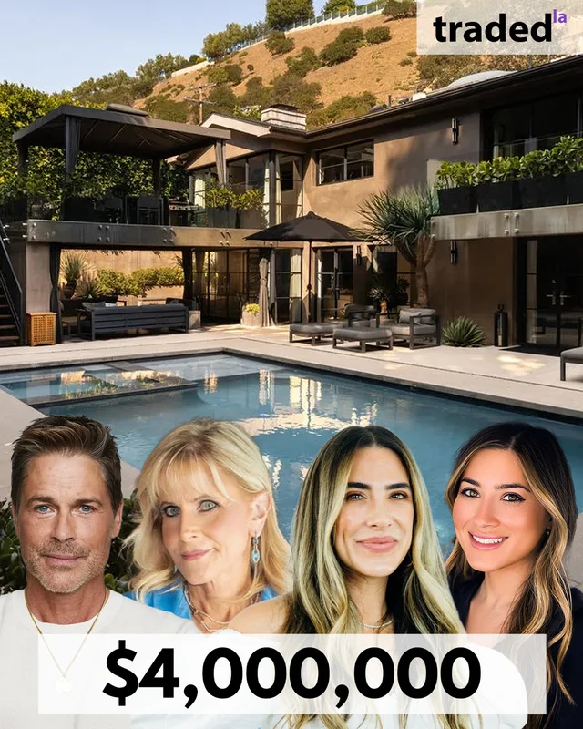 Rob Lowe Sells Beverly Hills Home For $4 Million With Rochelle Maize As Buyer's Rep