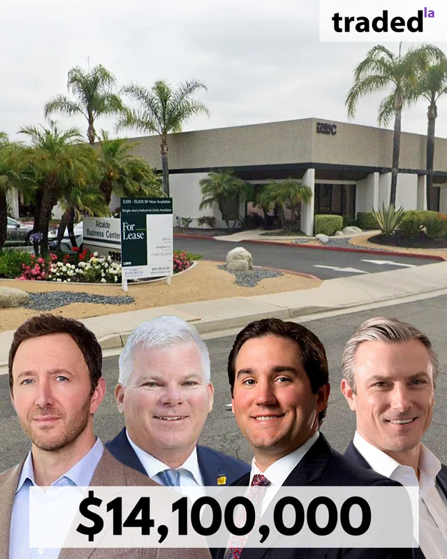 Jadian Capital Acquires Alcalde Business Center In Laguna Hills For $14.1M With CBRE Brokers