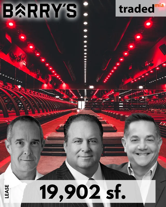 Donald Quintin Of Lone Star Funds And Jay Caplin Of Square2 Capital Lease Office And Retail Space To IGEL Technology Skinny Louie And Barry's Bootcamp In Fort Lauderdale