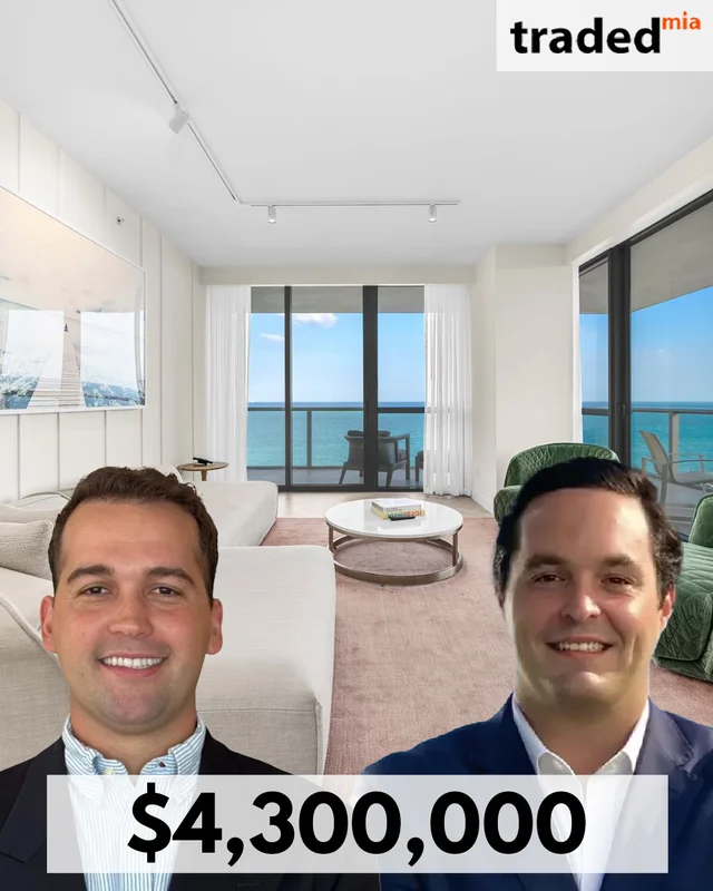 Salvador Sanchis & Andres Navarro Of Harbour Residential Realty Sell Miami Beach Condo For $4.3M