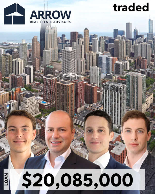 Morris Betesh, Jack McPhail, Alex Ellman & Joseph Kean Of Arrow Real Estate Advisors Secures $20,085,000 Refinance Loan For Retail Asset In Chicago