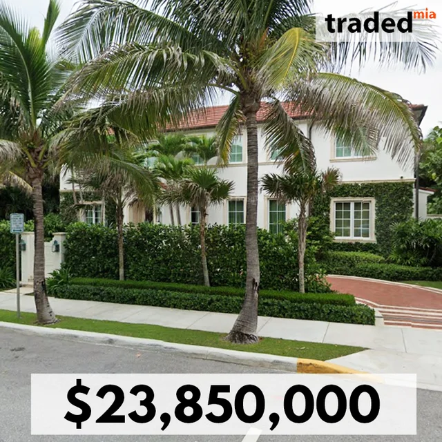 Alice Sanders And Lewis “Lew” Sanders Acquire Single Family Property In Palm Beach For $26.7M
