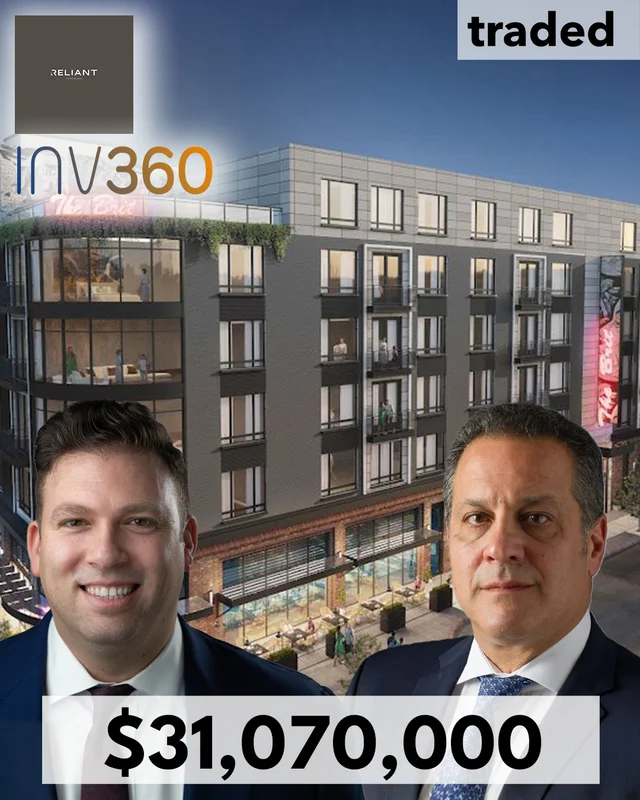 Reliant Partners And INV360 Acquire Multifamily Asset From Jasko Development For $31.07M