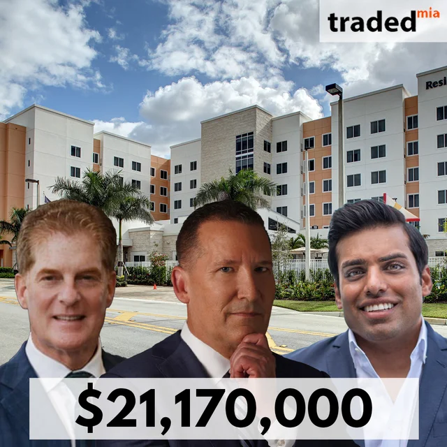 Shoham Amin Of Excel Group Acquires Residence Inn Coconut Creek For $21.17M From Butters Construction And Morlin Group