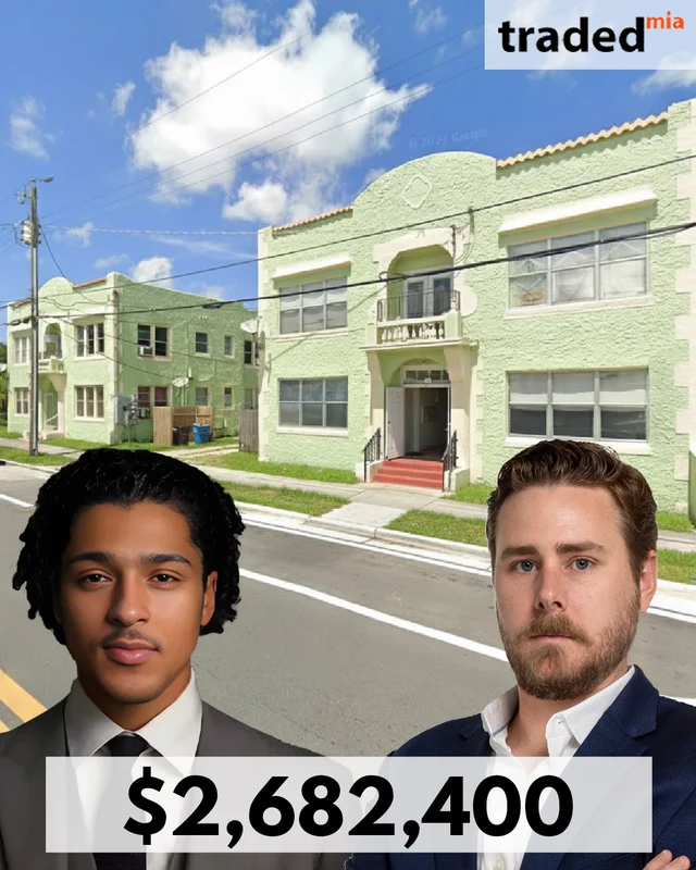 Antonio & Martin Nicholls Velez Acquire Multifamily Property In Miami For $2.68M