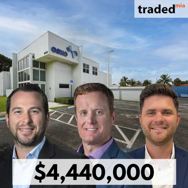 CBRE Brokers Larry Genet, Zack Krawiec & Tom O'Loughlin Facilitate $4.44M Sale Of Industrial Property In Medley