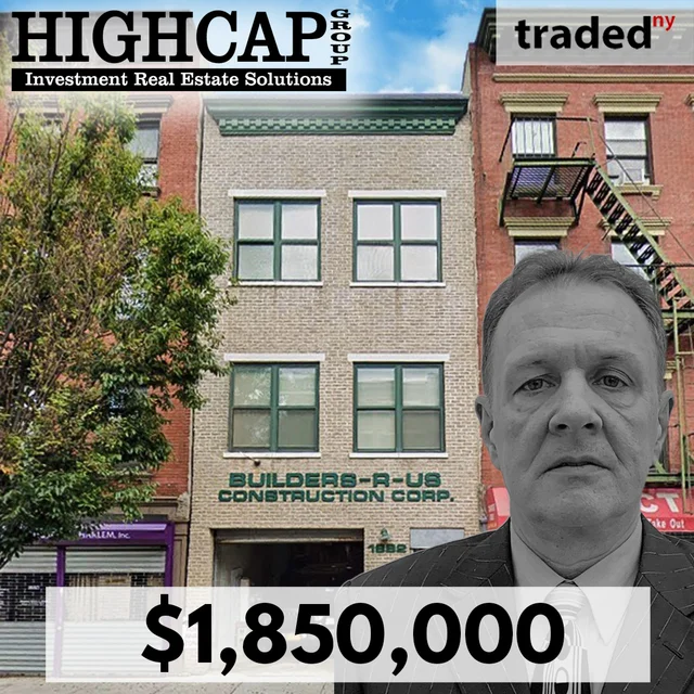 Peter Stefanopoulos Sells Office Property At 1882 Park Avenue In East Harlem For $1.85M