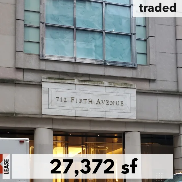 Aberdeen Standard Investments Leases 27372 Sq Ft At 712 5th Ave New York From Paramount Group