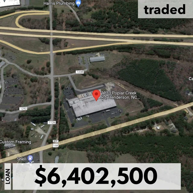 JBA Equities Acquires Industrial Property In Henderson, NC For $6.4M Loan