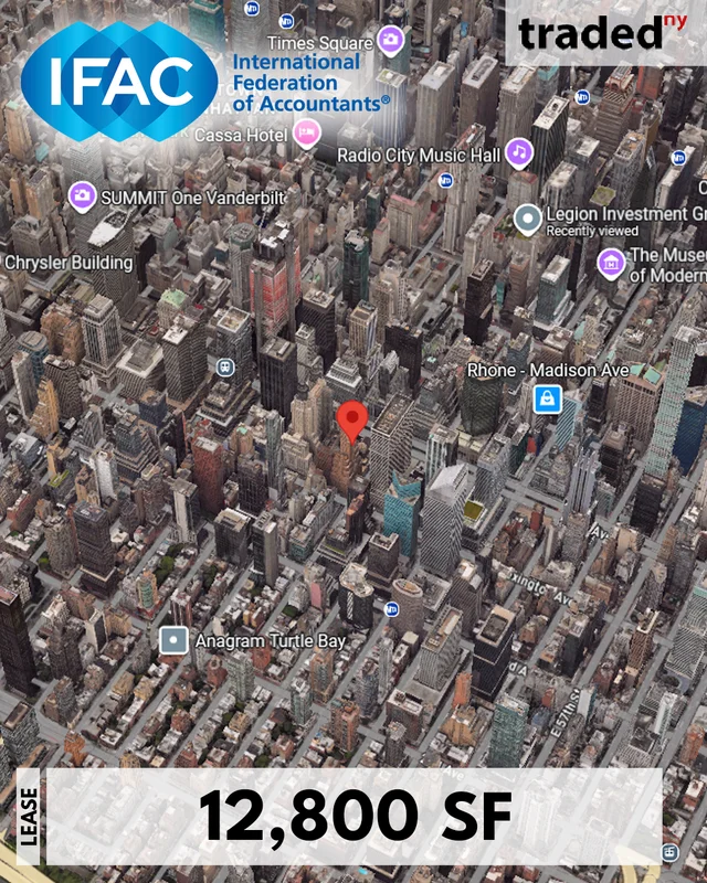 International Federation Of Accountants Leases 12800 Square Feet At 570 Lexington Avenue In Midtown