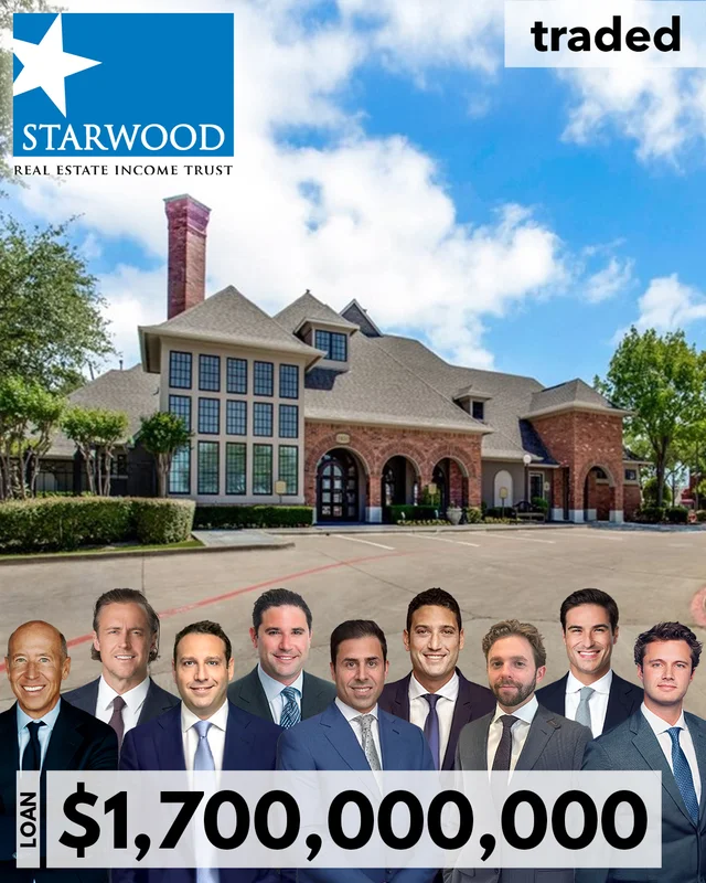Starwood Real Estate Income Trust Secures $1.7 Billion Freddie Mac Loan To Refinance 52 Properties