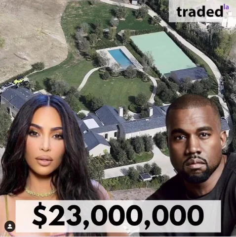 Kim Kardashian Acquires Kanye West's Hidden Hills SFR For $23M