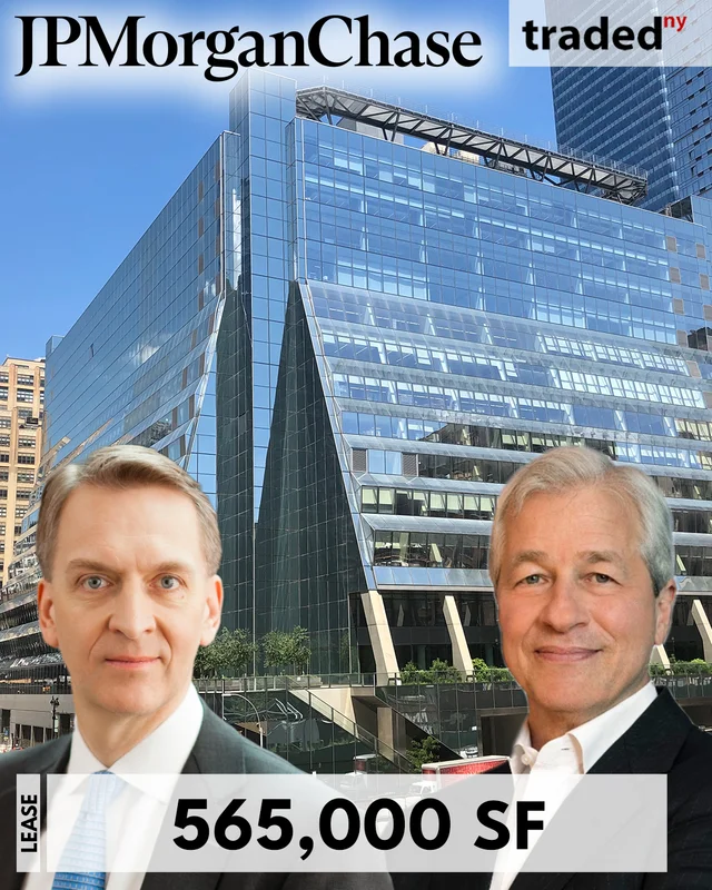 J.P. Morgan Chase Expands Lease At 5 Manhattan West To 565000 Square Feet With Bruce Flatt