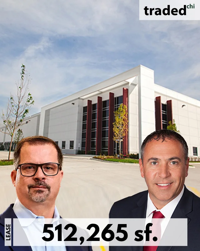 Kevin Williamson Of RJW Logistics Group Renews 512265 SF Industrial Lease With Landlord Ryan Hesch In Lockport