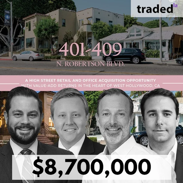 Lurline Bay Acquires Mixed-Use Property In West Hollywood For $8.7M