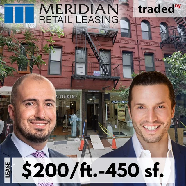Meridian Retail Leasing Brokers Lease Retail Space At 248 Mott St. In Nolita For Platform32 Soho LLC