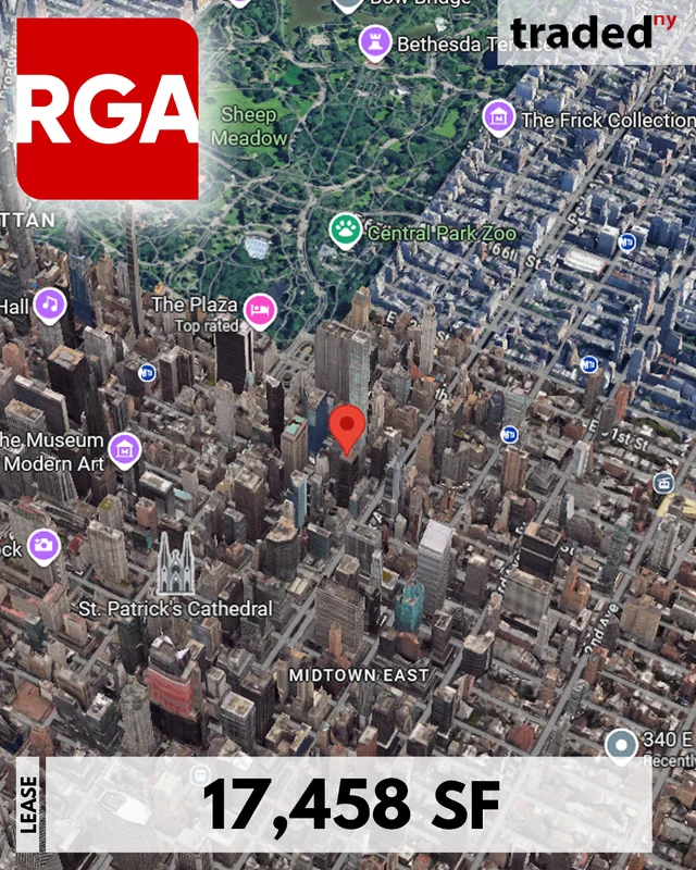 Reinsurance Group Of America Leases Office Space At Blackstone's 65 East 55th Street In Midtown