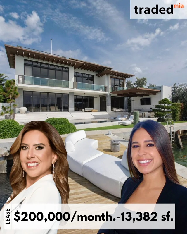 Rivo Alto Partners Lease Single Family Home In Miami Beach For $200,000/month With Rep Mariana Niro