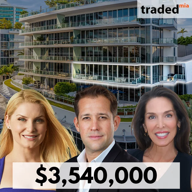 BRG International Sells Miami Beach Condo For $3.54M With Buyer's Rep Lisa Van Wagenen