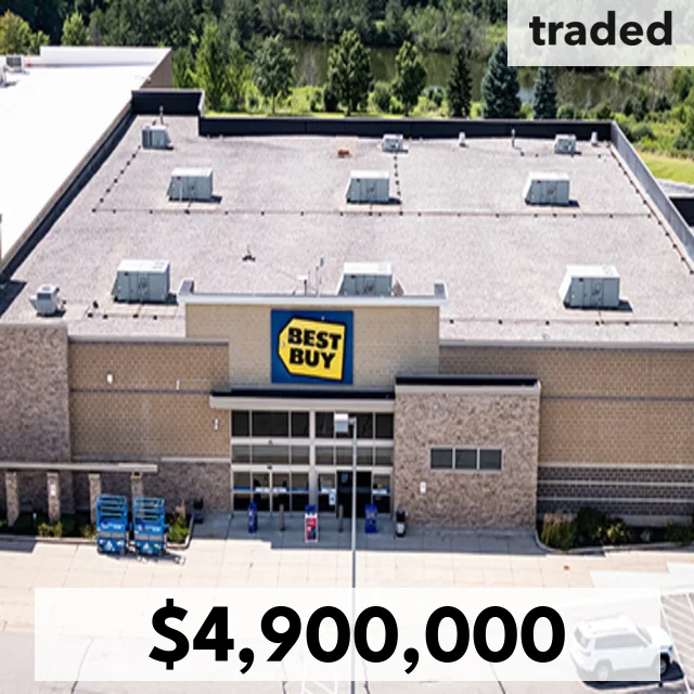 Agree Central LLC Purchases Retail Building Leased To Best Buy From BB Geneva LLC For $4.9M