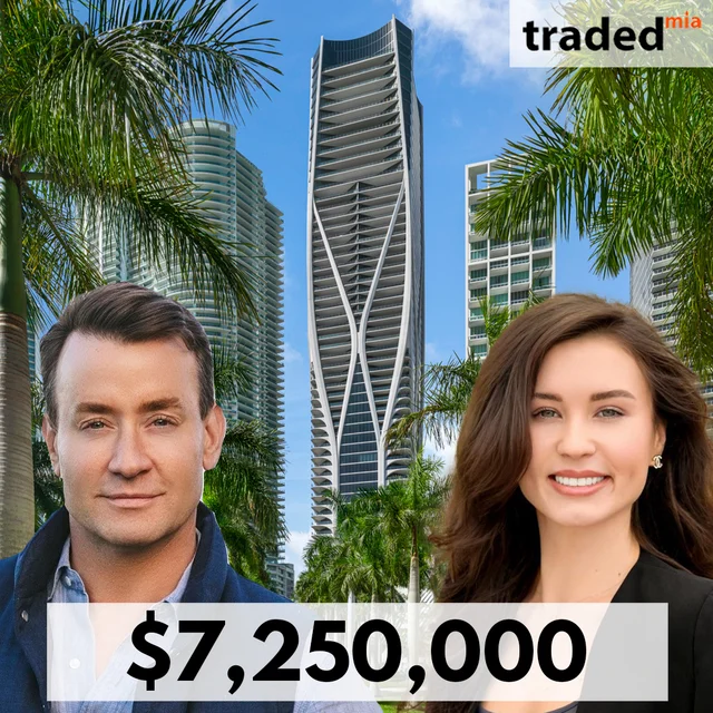 Christopher Leavitt & Ekaterina Ladik Close $7.25M Condo Sale In Miami